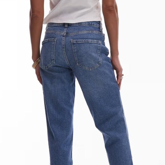 Mango Elle split hem flare jean in light blue - Picture 5 of 6